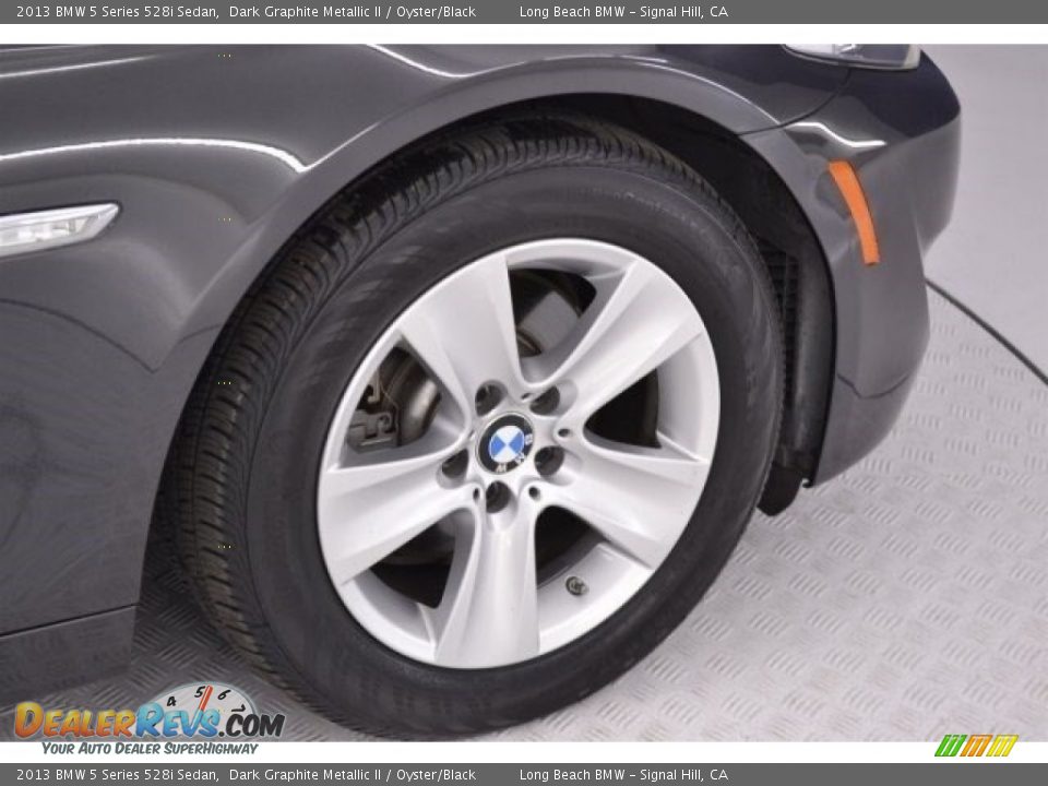2013 BMW 5 Series 528i Sedan Dark Graphite Metallic II / Oyster/Black Photo #9