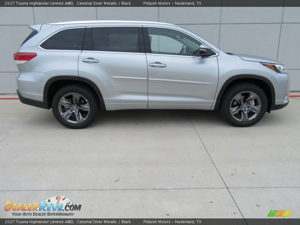Celestial Silver Metallic 2017 Toyota Highlander Limited AWD Photo #3