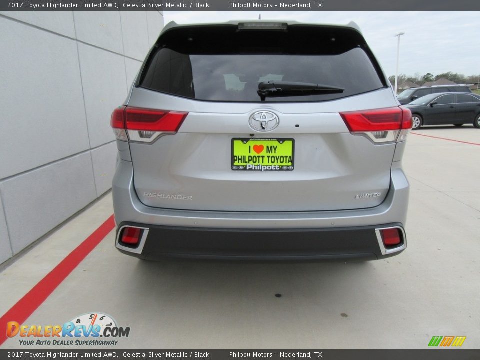 2017 Toyota Highlander Limited AWD Celestial Silver Metallic / Black Photo #5