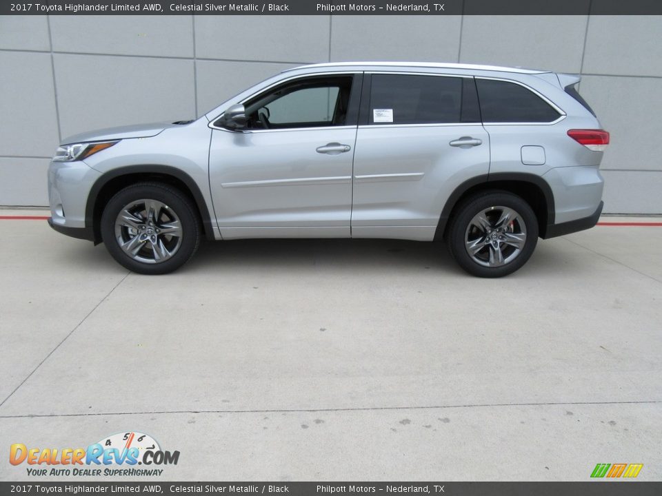 Celestial Silver Metallic 2017 Toyota Highlander Limited AWD Photo #6