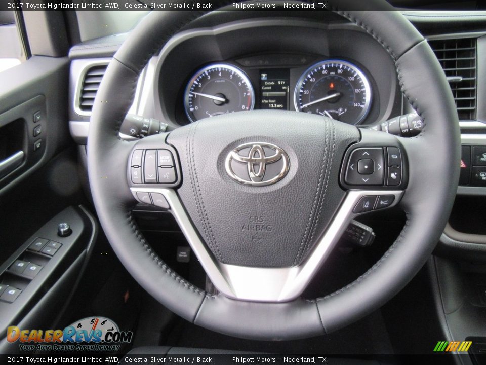 2017 Toyota Highlander Limited AWD Steering Wheel Photo #32