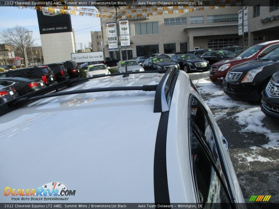 2012 Chevrolet Equinox LTZ AWD Summit White / Brownstone/Jet Black Photo #10