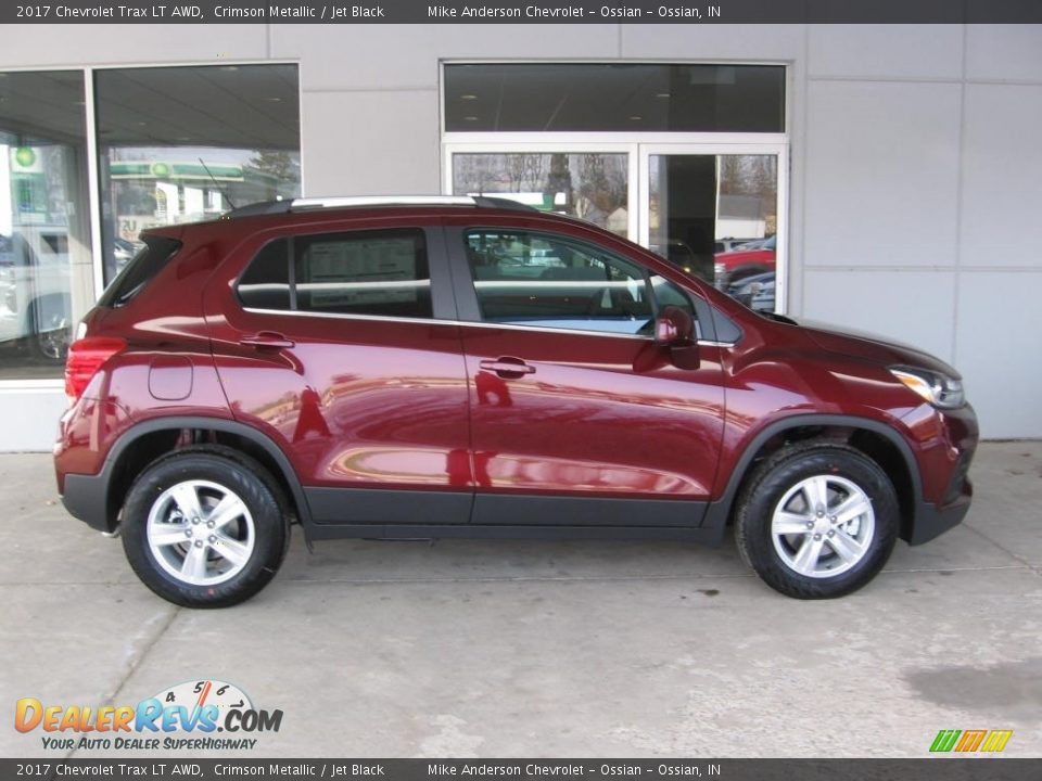 2017 Chevrolet Trax LT AWD Crimson Metallic / Jet Black Photo #2