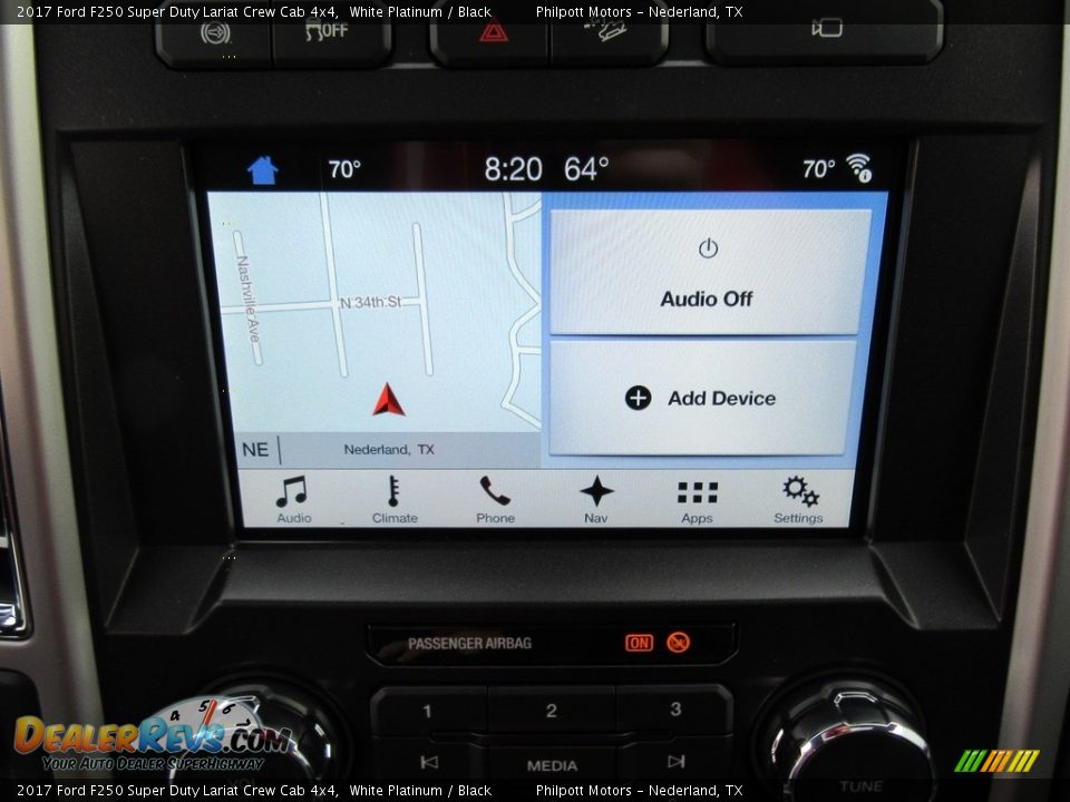 2017 Ford F250 Super Duty Lariat Crew Cab 4x4 White Platinum / Black Photo #28