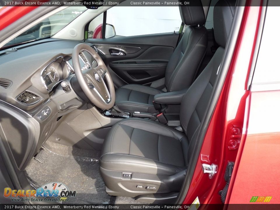 Ebony Interior - 2017 Buick Encore Essence AWD Photo #6