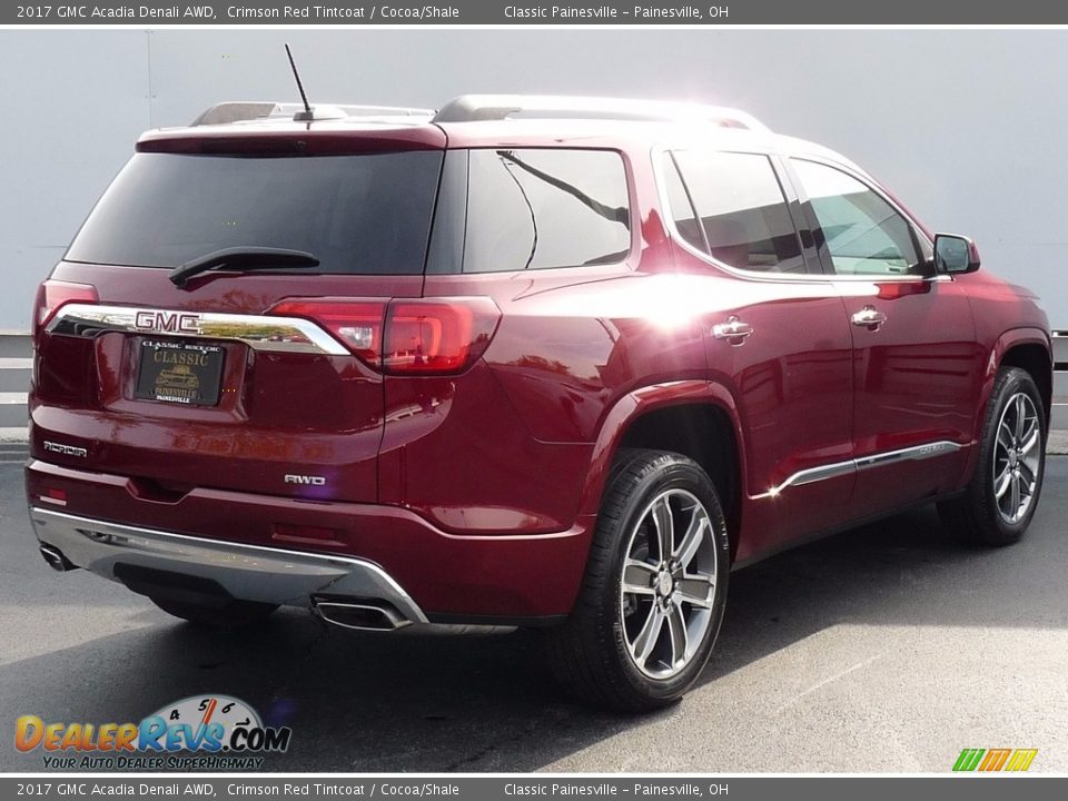 2017 GMC Acadia Denali AWD Crimson Red Tintcoat / Cocoa/Shale Photo #2