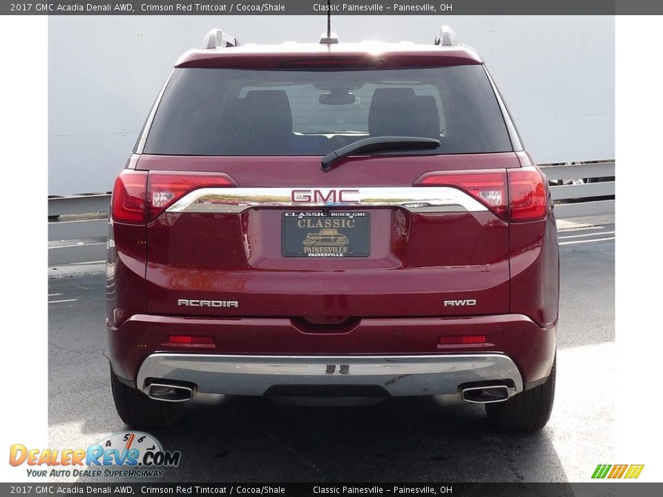2017 GMC Acadia Denali AWD Crimson Red Tintcoat / Cocoa/Shale Photo #3