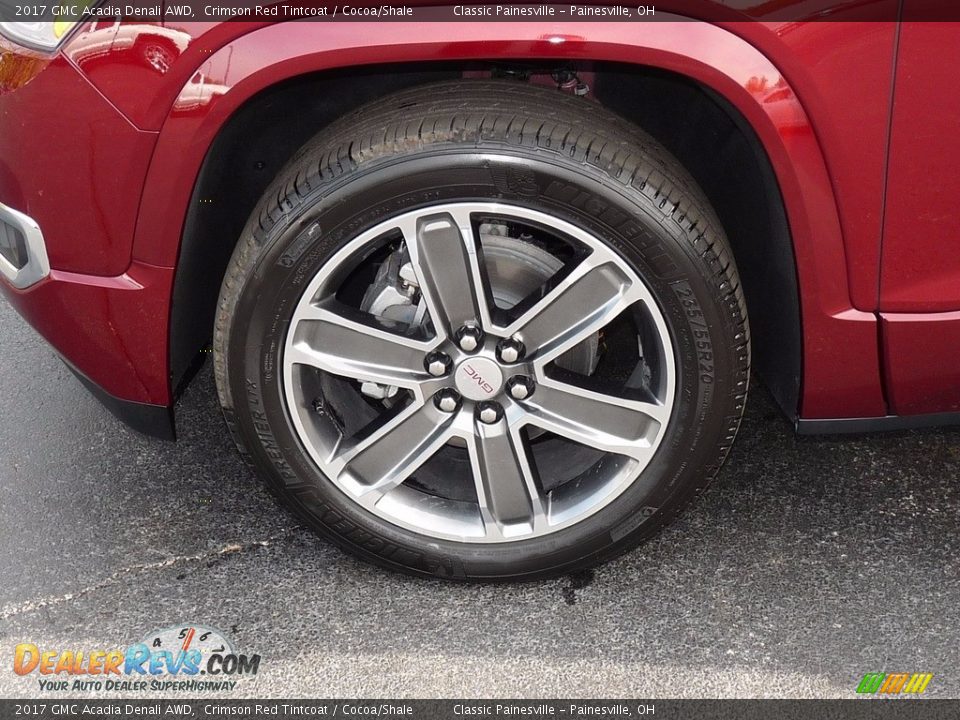 2017 GMC Acadia Denali AWD Crimson Red Tintcoat / Cocoa/Shale Photo #5