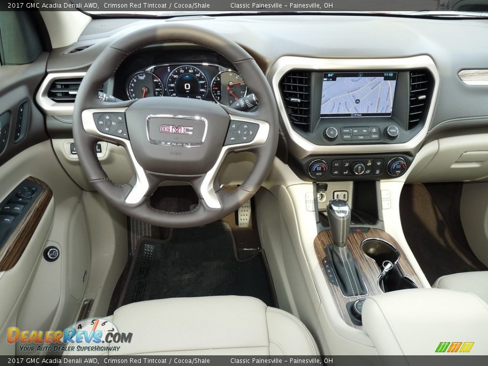 2017 GMC Acadia Denali AWD Crimson Red Tintcoat / Cocoa/Shale Photo #9