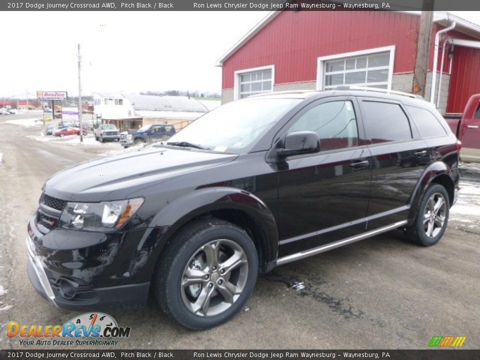 2017 Dodge Journey Crossroad AWD Pitch Black / Black Photo #1