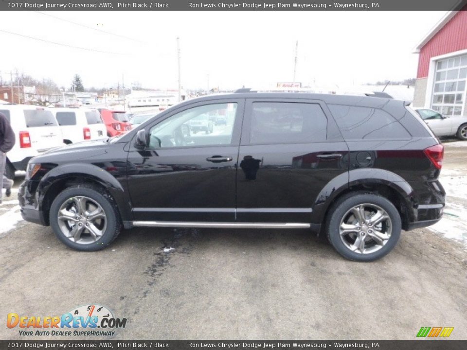 2017 Dodge Journey Crossroad AWD Pitch Black / Black Photo #3