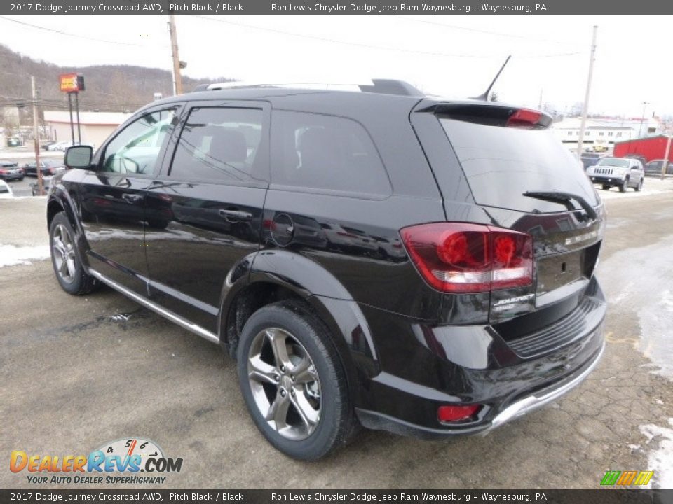 2017 Dodge Journey Crossroad AWD Pitch Black / Black Photo #4