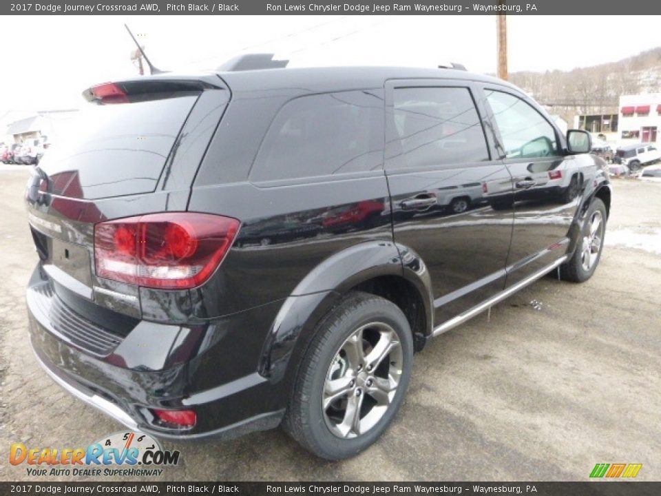 2017 Dodge Journey Crossroad AWD Pitch Black / Black Photo #6