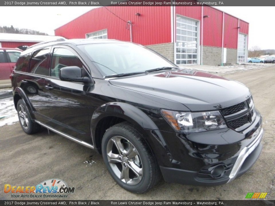 2017 Dodge Journey Crossroad AWD Pitch Black / Black Photo #11