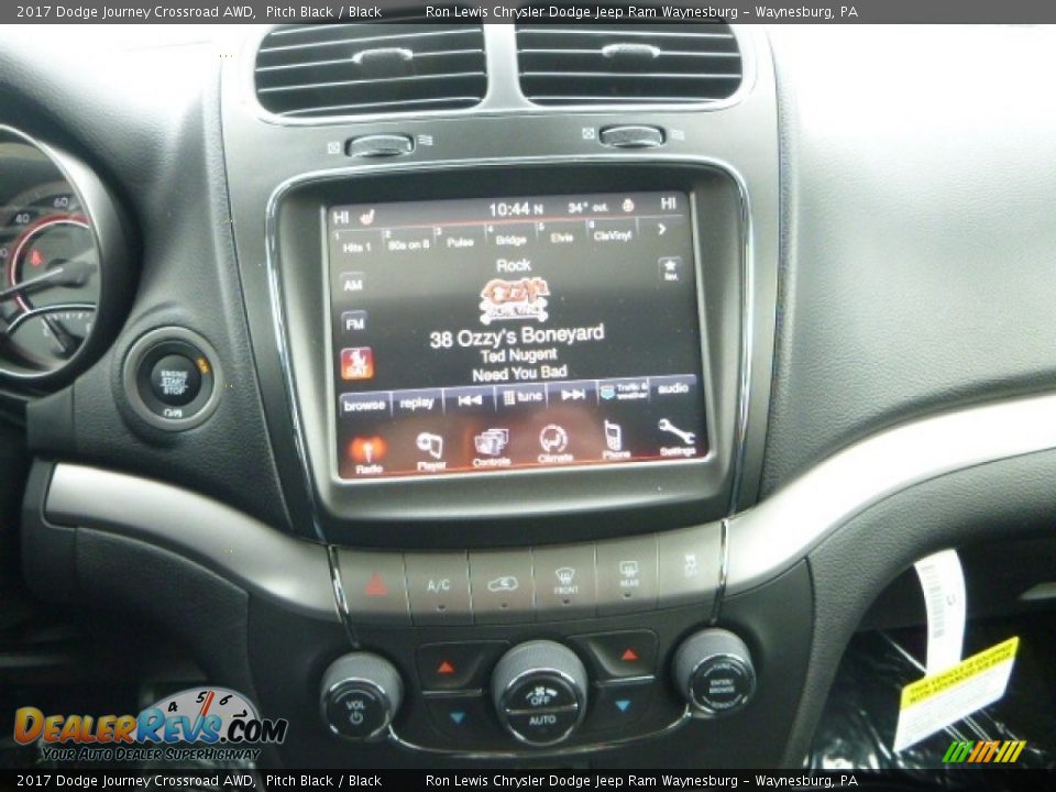 2017 Dodge Journey Crossroad AWD Pitch Black / Black Photo #17