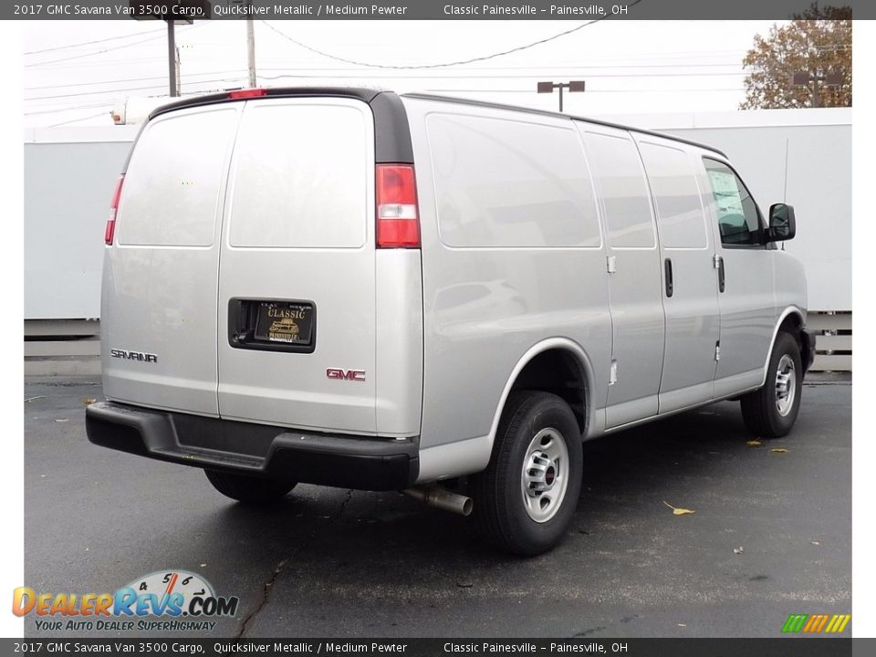 2017 GMC Savana Van 3500 Cargo Quicksilver Metallic / Medium Pewter Photo #2