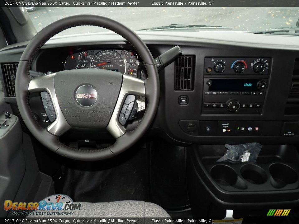 2017 GMC Savana Van 3500 Cargo Quicksilver Metallic / Medium Pewter Photo #7