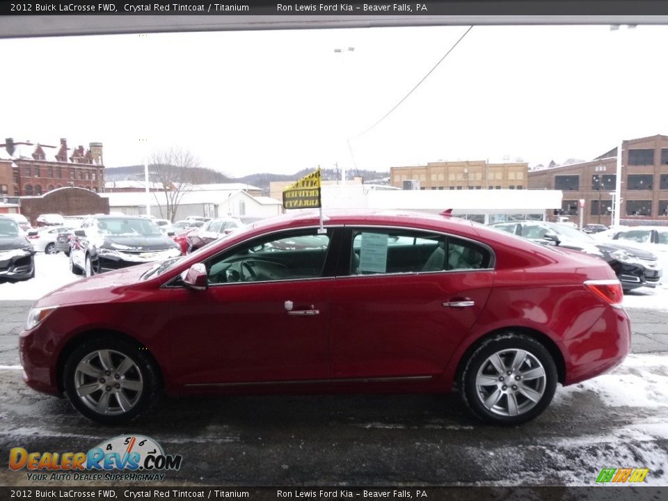 2012 Buick LaCrosse FWD Crystal Red Tintcoat / Titanium Photo #5