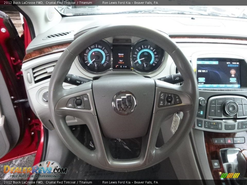 2012 Buick LaCrosse FWD Crystal Red Tintcoat / Titanium Photo #16
