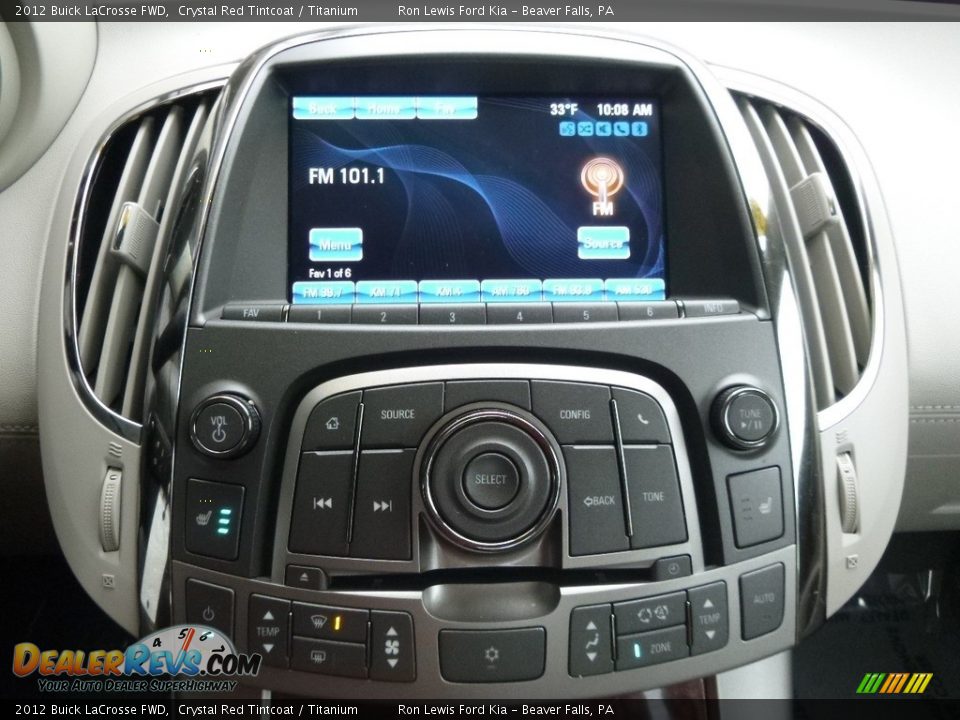 2012 Buick LaCrosse FWD Crystal Red Tintcoat / Titanium Photo #17