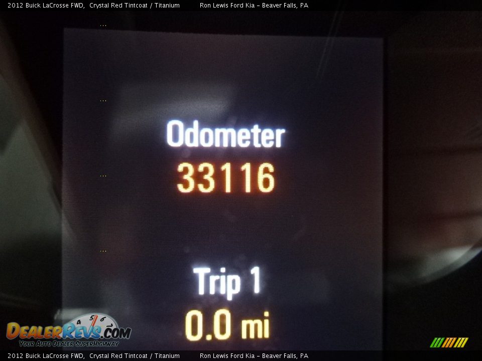 2012 Buick LaCrosse FWD Crystal Red Tintcoat / Titanium Photo #20