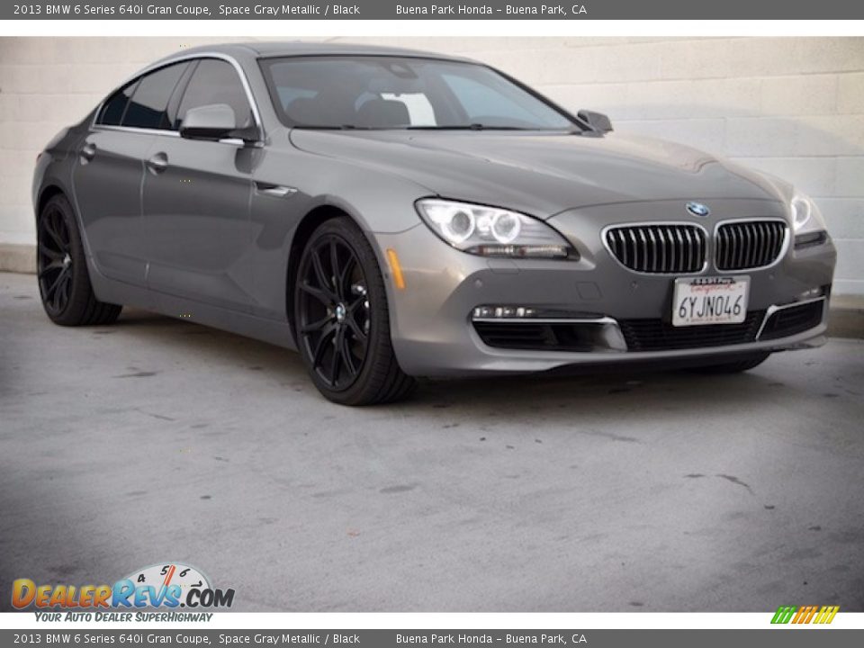 2013 BMW 6 Series 640i Gran Coupe Space Gray Metallic / Black Photo #1