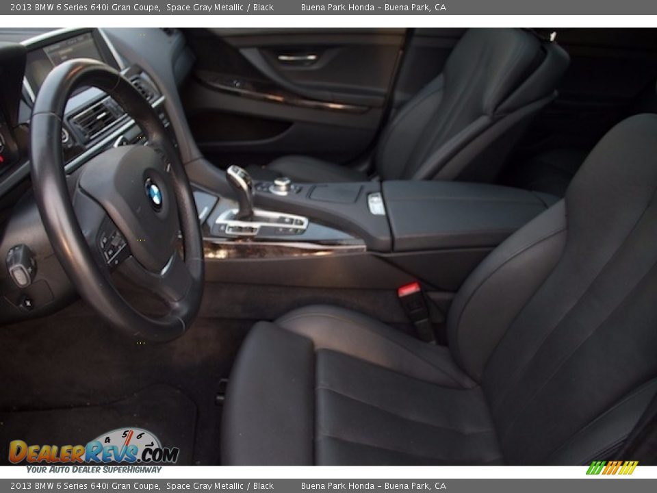 2013 BMW 6 Series 640i Gran Coupe Space Gray Metallic / Black Photo #3
