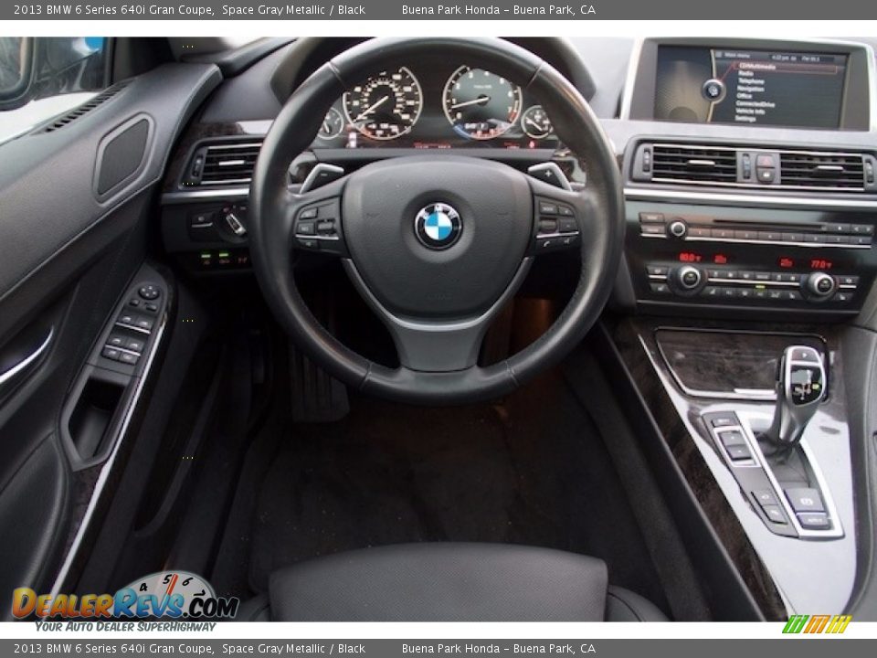 2013 BMW 6 Series 640i Gran Coupe Space Gray Metallic / Black Photo #5