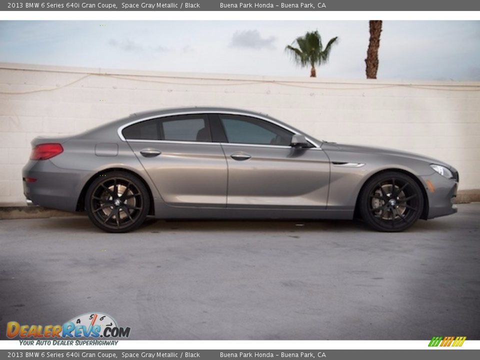 2013 BMW 6 Series 640i Gran Coupe Space Gray Metallic / Black Photo #8