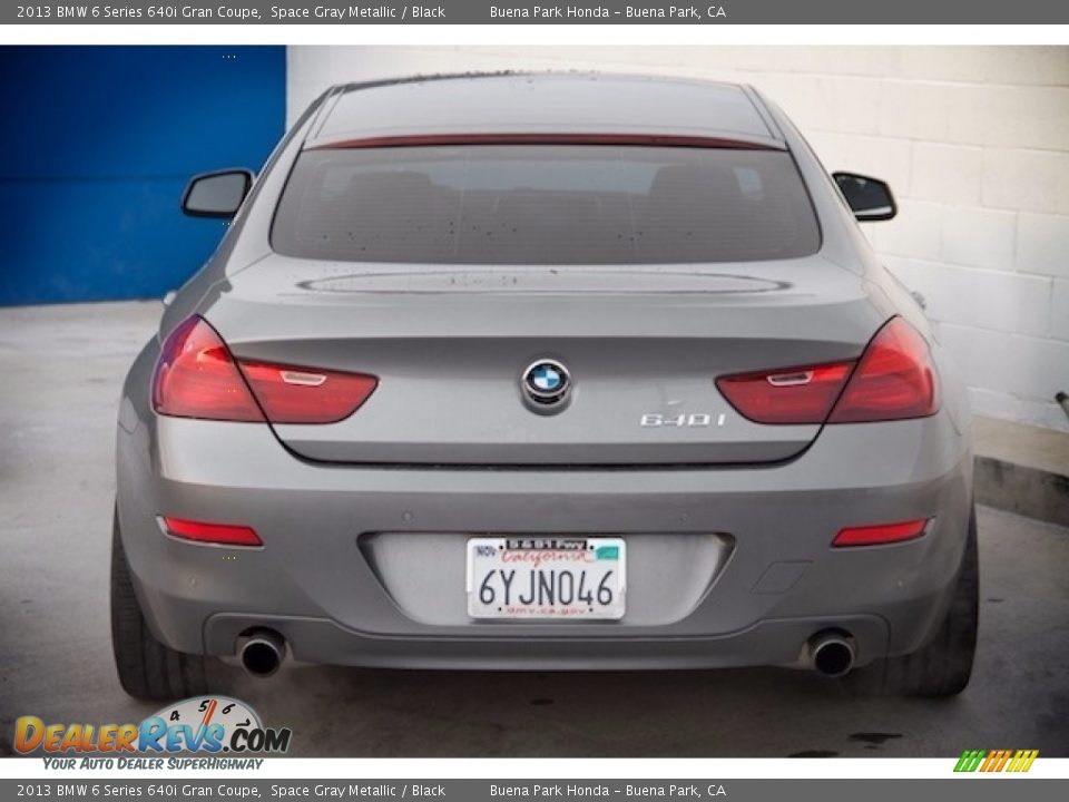 2013 BMW 6 Series 640i Gran Coupe Space Gray Metallic / Black Photo #9