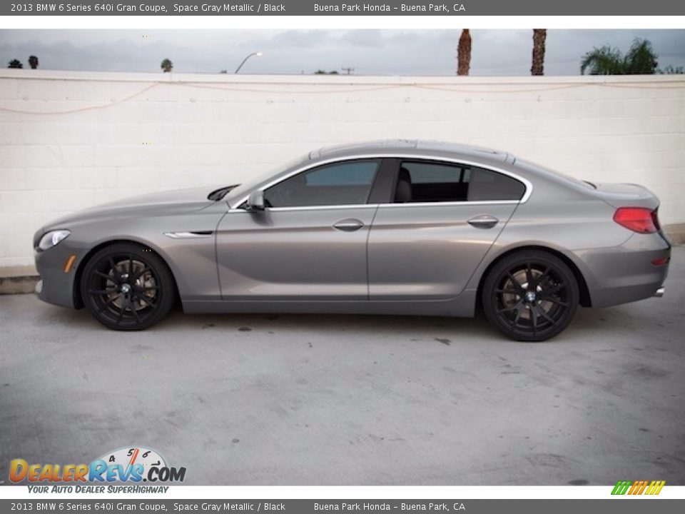 2013 BMW 6 Series 640i Gran Coupe Space Gray Metallic / Black Photo #10