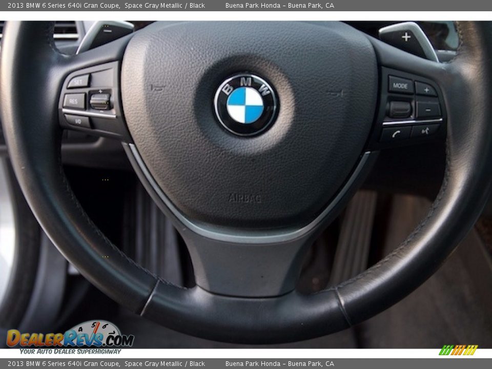 2013 BMW 6 Series 640i Gran Coupe Space Gray Metallic / Black Photo #14