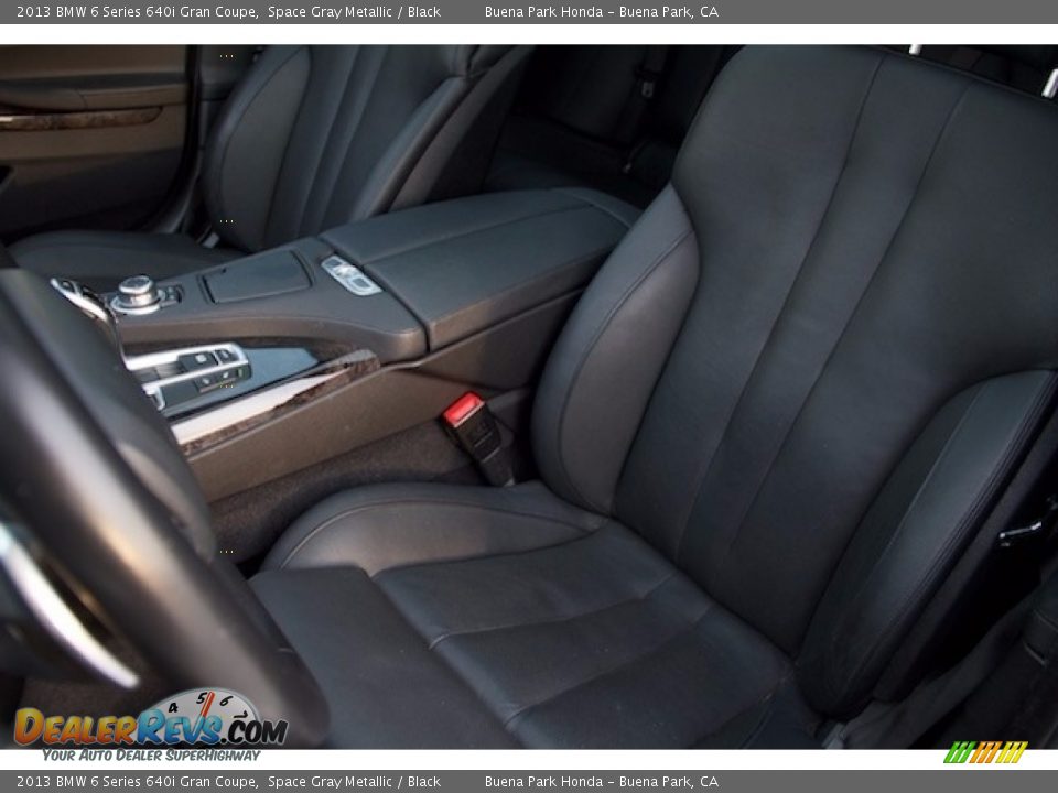 2013 BMW 6 Series 640i Gran Coupe Space Gray Metallic / Black Photo #15