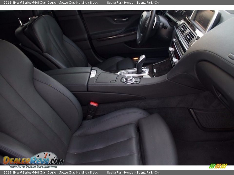 2013 BMW 6 Series 640i Gran Coupe Space Gray Metallic / Black Photo #20