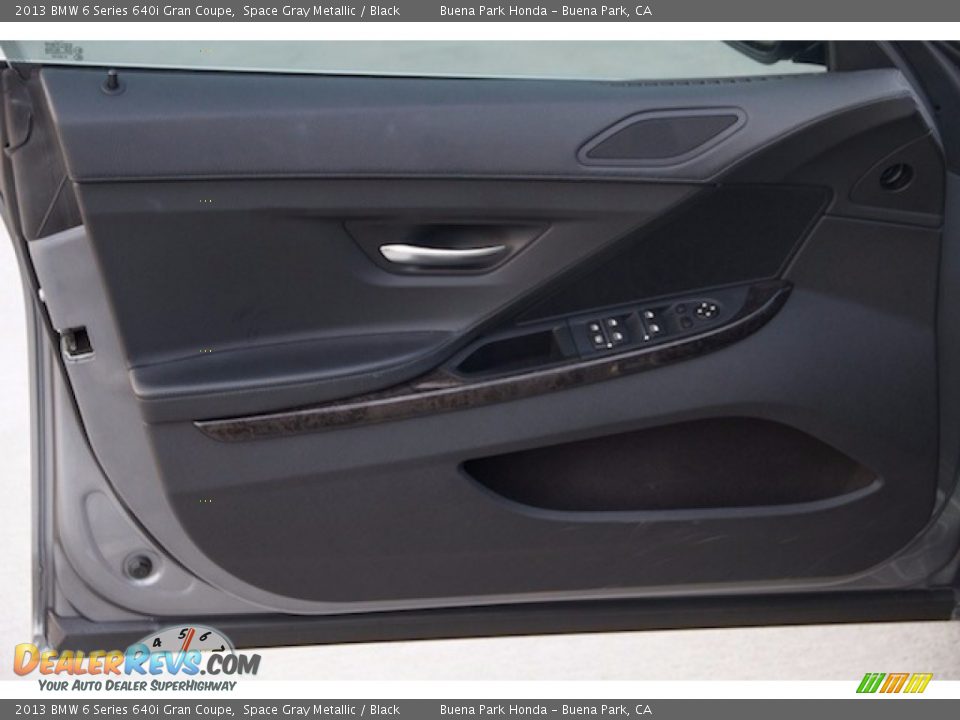 2013 BMW 6 Series 640i Gran Coupe Space Gray Metallic / Black Photo #22