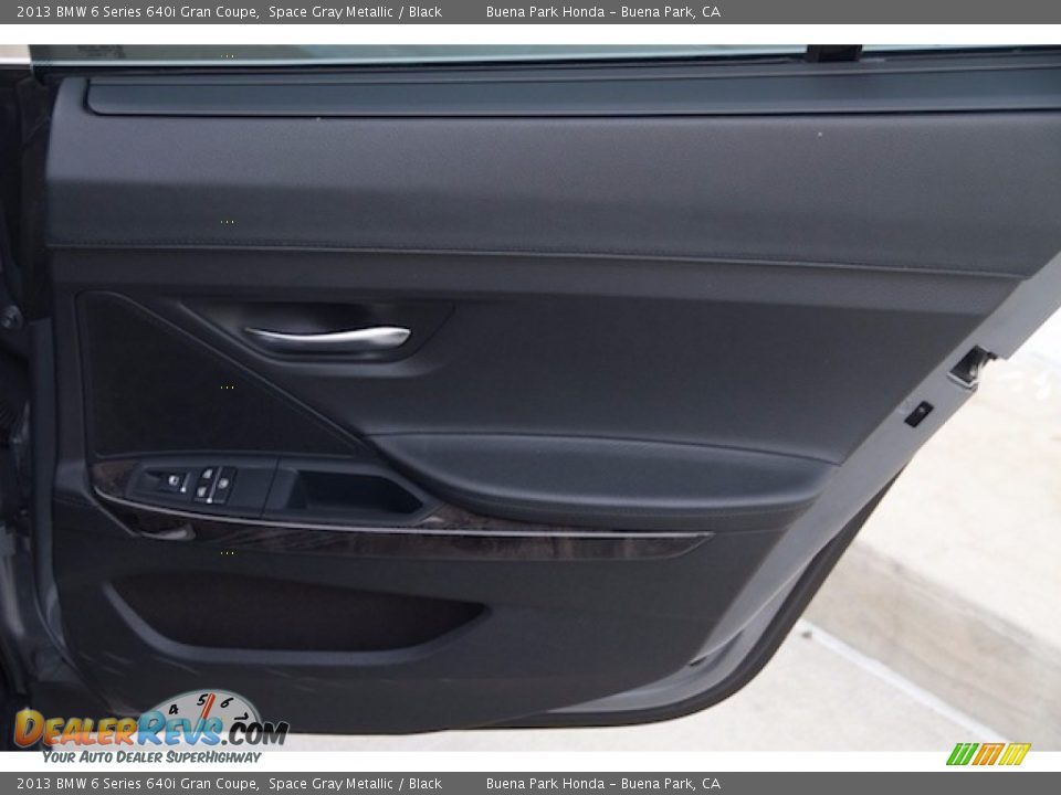 2013 BMW 6 Series 640i Gran Coupe Space Gray Metallic / Black Photo #24