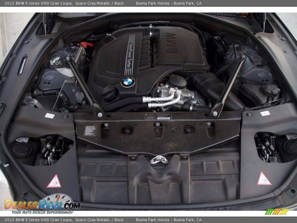 2013 BMW 6 Series 640i Gran Coupe Space Gray Metallic / Black Photo #26