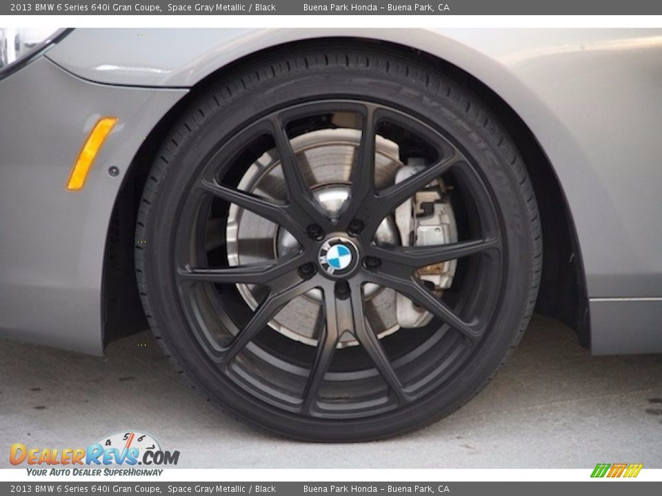 2013 BMW 6 Series 640i Gran Coupe Space Gray Metallic / Black Photo #27