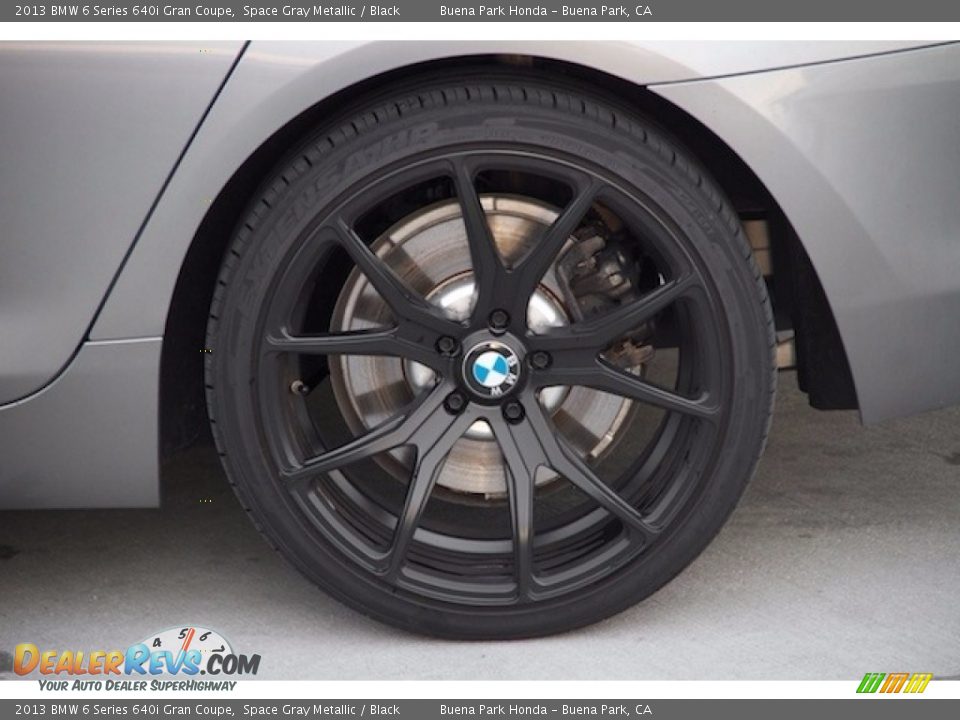 2013 BMW 6 Series 640i Gran Coupe Space Gray Metallic / Black Photo #28