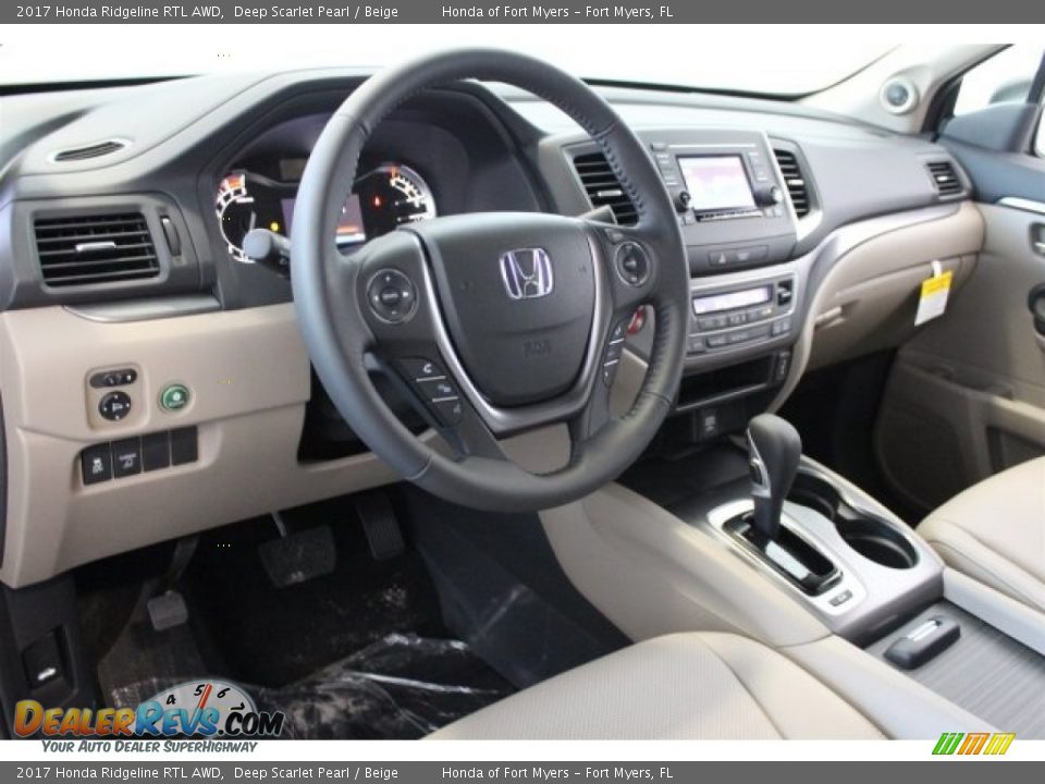 Dashboard of 2017 Honda Ridgeline RTL AWD Photo #11