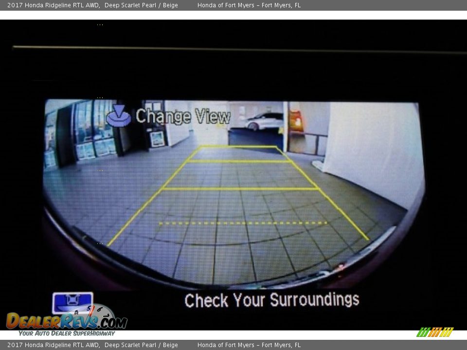 2017 Honda Ridgeline RTL AWD Deep Scarlet Pearl / Beige Photo #19