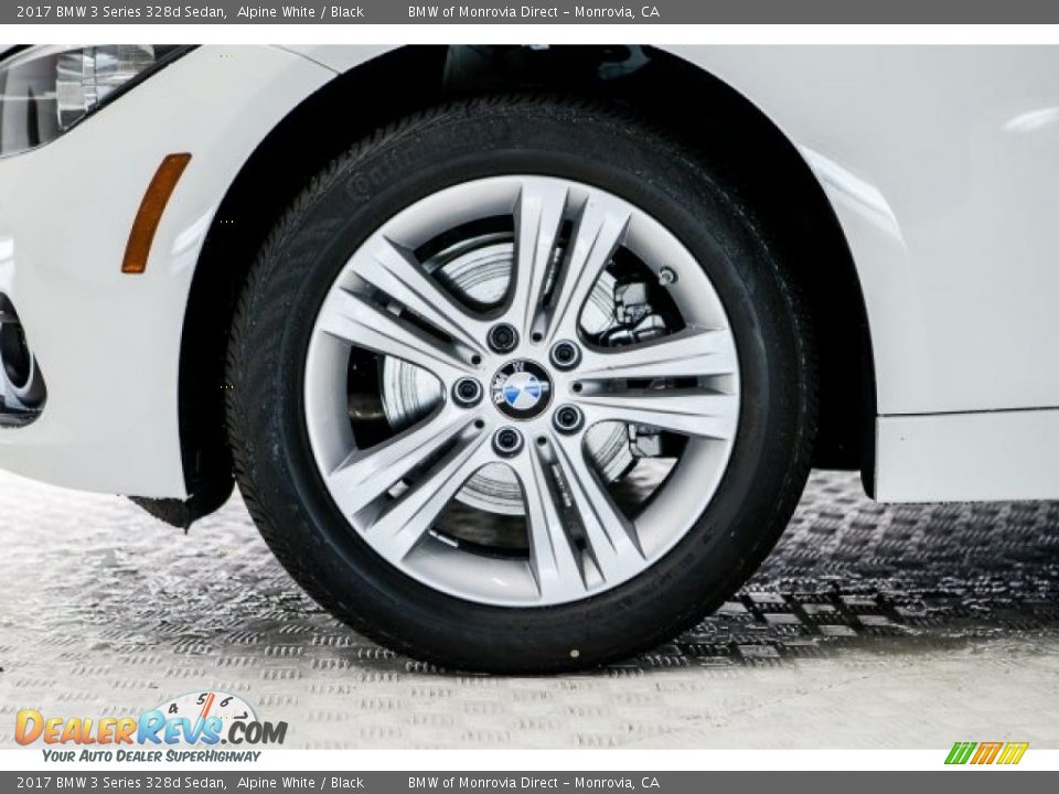 2017 BMW 3 Series 328d Sedan Alpine White / Black Photo #9