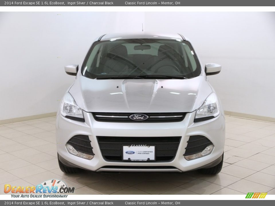 2014 Ford Escape SE 1.6L EcoBoost Ingot Silver / Charcoal Black Photo #2