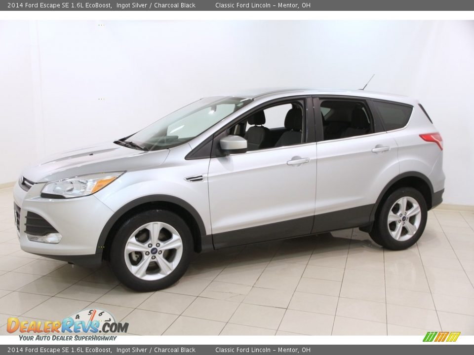 2014 Ford Escape SE 1.6L EcoBoost Ingot Silver / Charcoal Black Photo #3