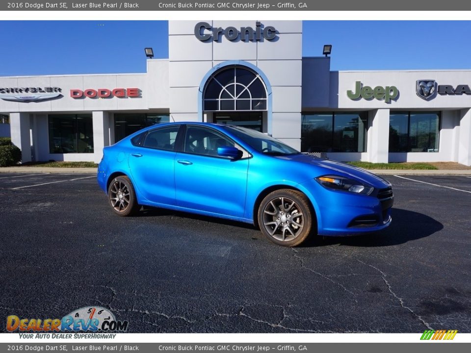 2016 Dodge Dart SE Laser Blue Pearl / Black Photo #1