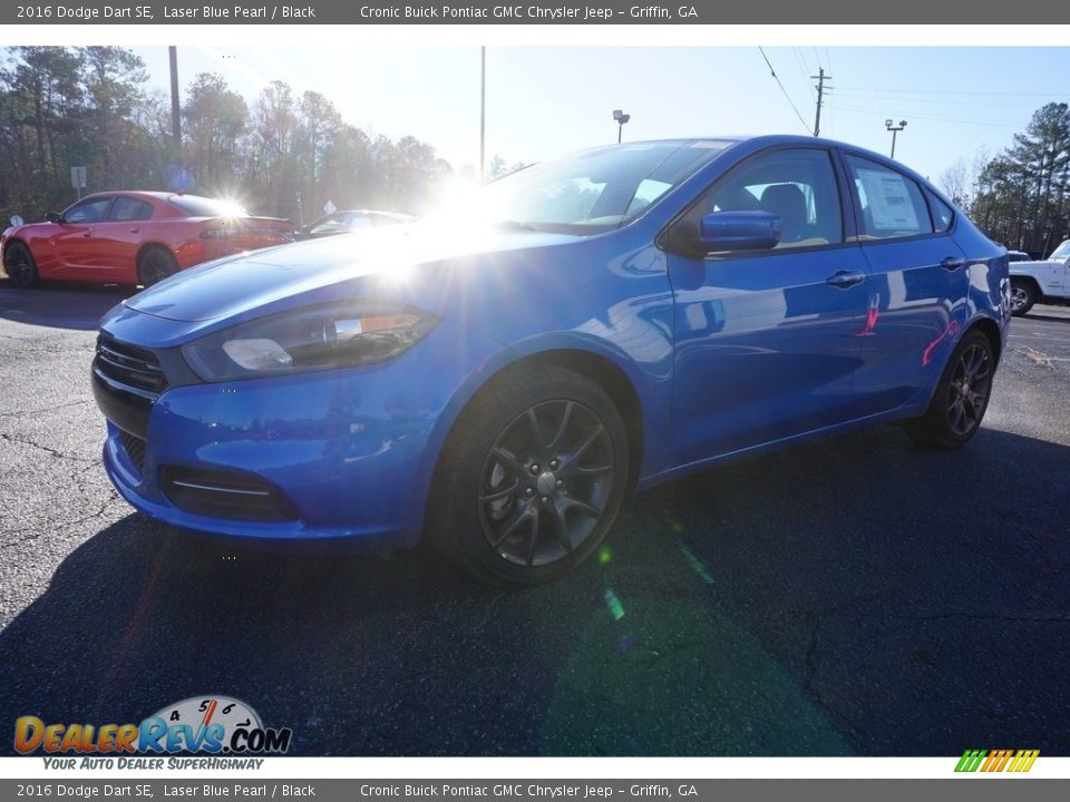 2016 Dodge Dart SE Laser Blue Pearl / Black Photo #3