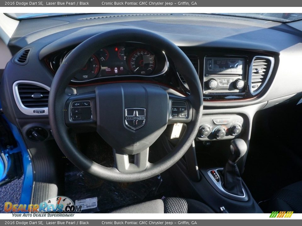 2016 Dodge Dart SE Laser Blue Pearl / Black Photo #9