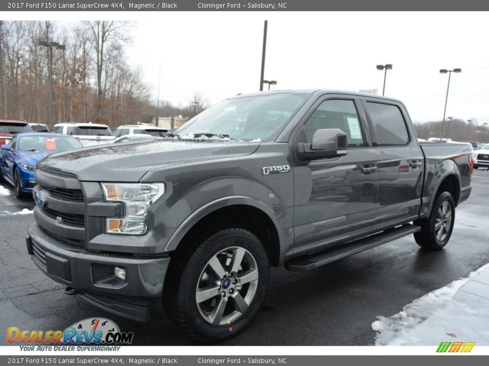 2017 Ford F150 Lariat SuperCrew 4X4 Magnetic / Black Photo #3