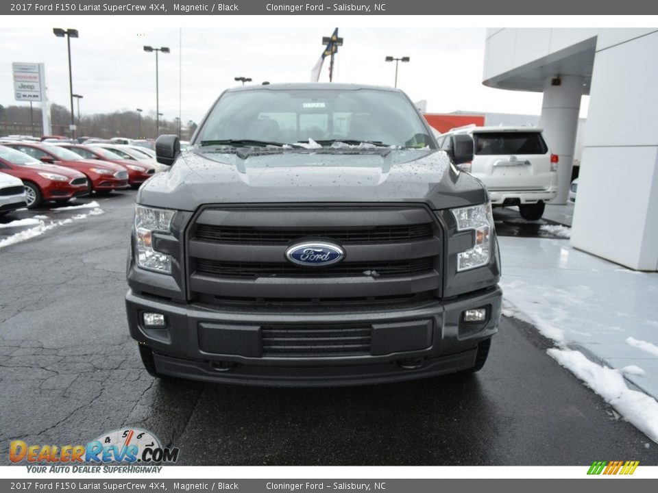 2017 Ford F150 Lariat SuperCrew 4X4 Magnetic / Black Photo #4