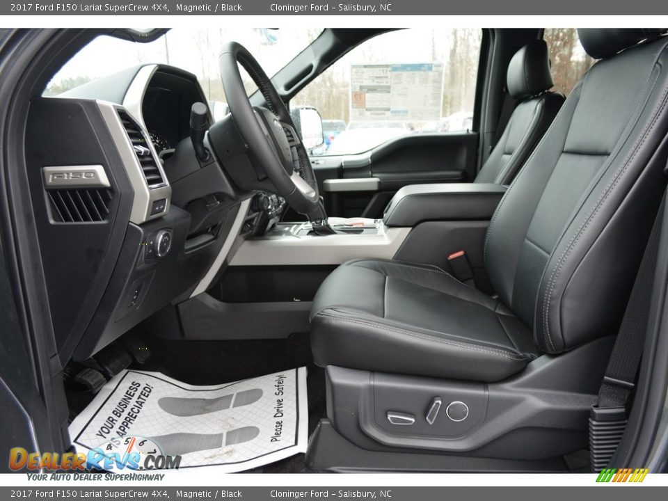 2017 Ford F150 Lariat SuperCrew 4X4 Magnetic / Black Photo #8